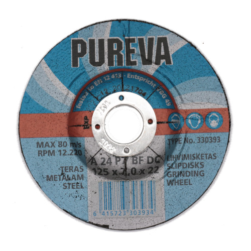 Lihvketas 125*7,0*22 teras 7 Lihvketas 125*7