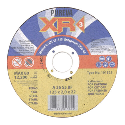 Lõikeketas 125*2,0*22 PUREVA XR3