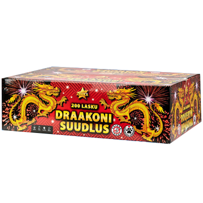 Ilutulestik Draakoni suudlus 200 lasku