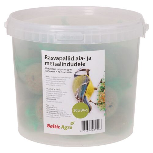 Rasvapallid aia- ja metsalindudele 30 x 84 g (võrguga) 7 4744360011226 1