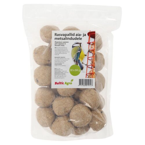 Rasvapallid lindudele võrguta