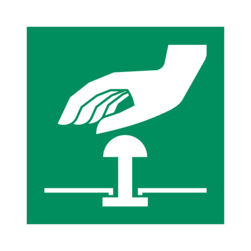 Hädaseiskamisnupp 5 ISO 7010 E020 copy