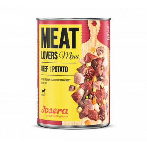 4032254762553 1 Konservi JOSERA suniem Meat Lovers Menu Beef with Potato 800 g