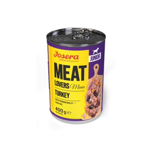 4032254778622 1 Konservi JOSERA suniem Meat Lovers Junior Menu Turkey 400 g