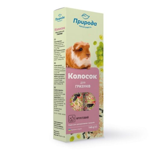 Priroda teraviljapulk närilistele Fruits 140g 6 4820157400579 1 Priroda graudu nujina grauzejiem Fruits 140 g