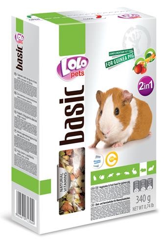 LoLo Pets Foody täiendsööt merisigadele köögi- ja puuviljadega 340g 7 5904479713049