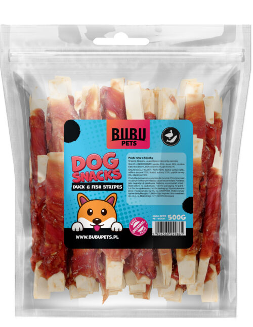 Bubu Pets koeramaius pardi ja kalaga ribad 500g 6 5904569249861 1