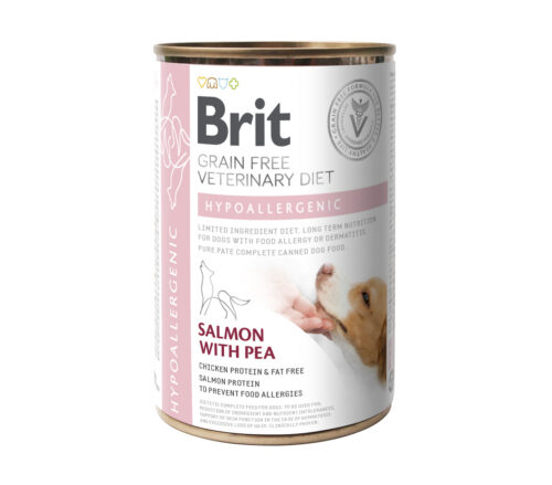 Brit Veterinary Diet Hypoallergenic konserv koertele 400g 7 8595602535873