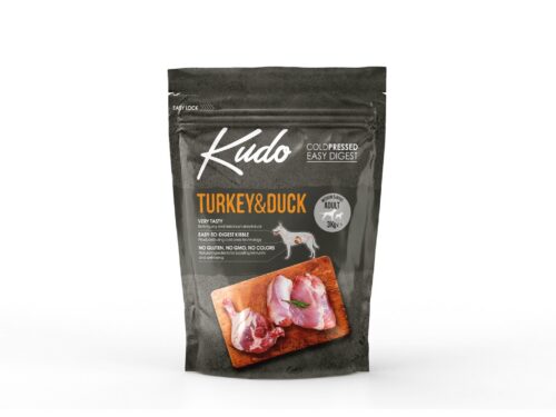 Kudo Turkey & Duck külmpressitud koeratoit 3kg 6 8606109019725 1 scaled