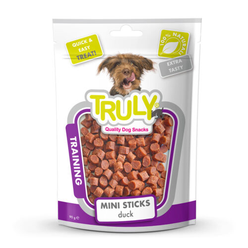 8718692582583 1 Truly Dogs Mini Sticks Duck 90 g