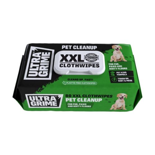 Niisked puhastuslapid XXL Pet Cleanup lemmiklooma roheline 80tk ULTRAGRIME 5 5670UG